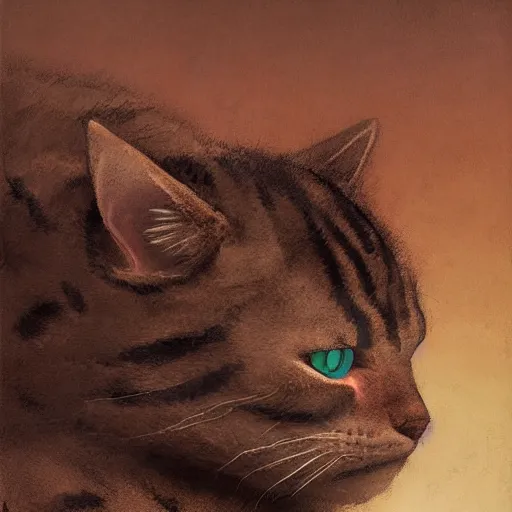 Image similar to Portrait face fuzzy eyes snout ears furry ripped physique kitty cat general camouflaged as a kitty cat man wearing a military officer uniform standing atop a panzer tank charlie bowater elina brotherus greg rutkowski Dan Witz paul klee jamie wyeth victo ngai