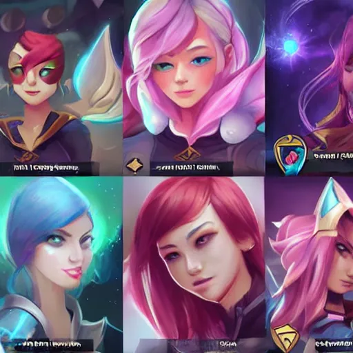 Image similar to Trending on ArtStation, League of Legends, Star Guardians, Portrait