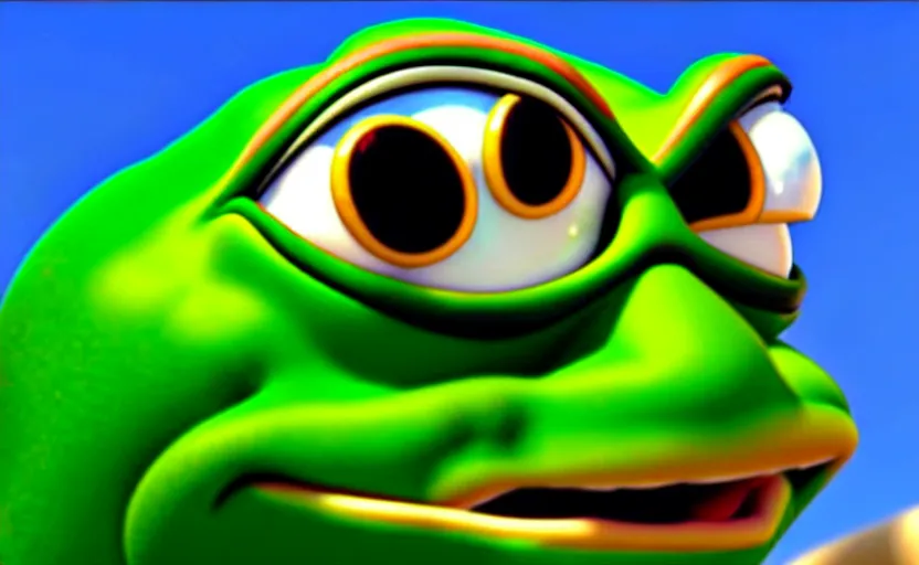 Prompt: pepe pixar