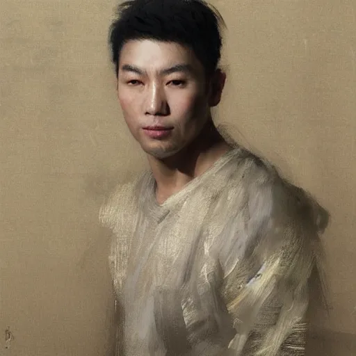 Image similar to asian male portrait by ruan jia