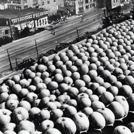 Image similar to watermelons filled the city, 1934 photo