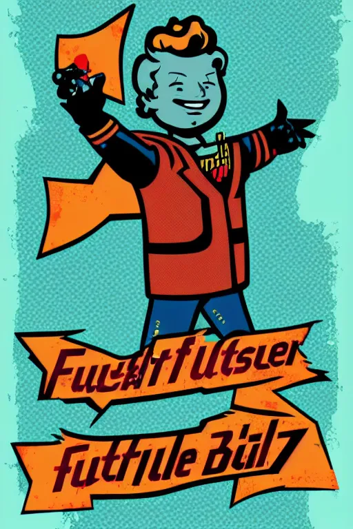 Image similar to fallout 7 6 retro futurist illustration art by butcher billy, sticker, colorful, illustration, highly detailed, simple, smooth and clean vector curves, no jagged lines, vector art, smooth andy warhol style