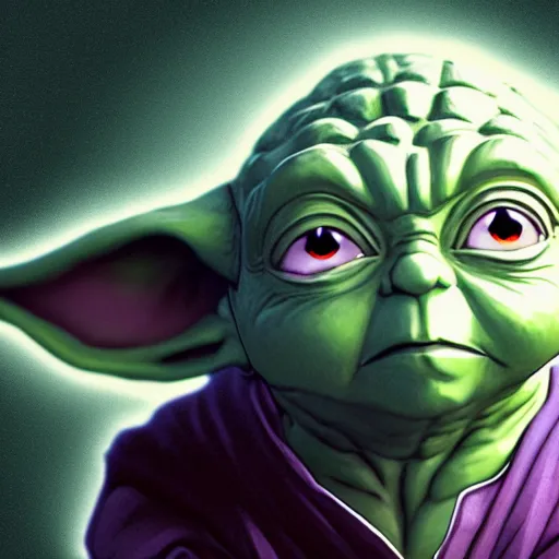 Prompt: Yoda portrait as an anime character from Dragon Ball Z. Beautiful. 4K.