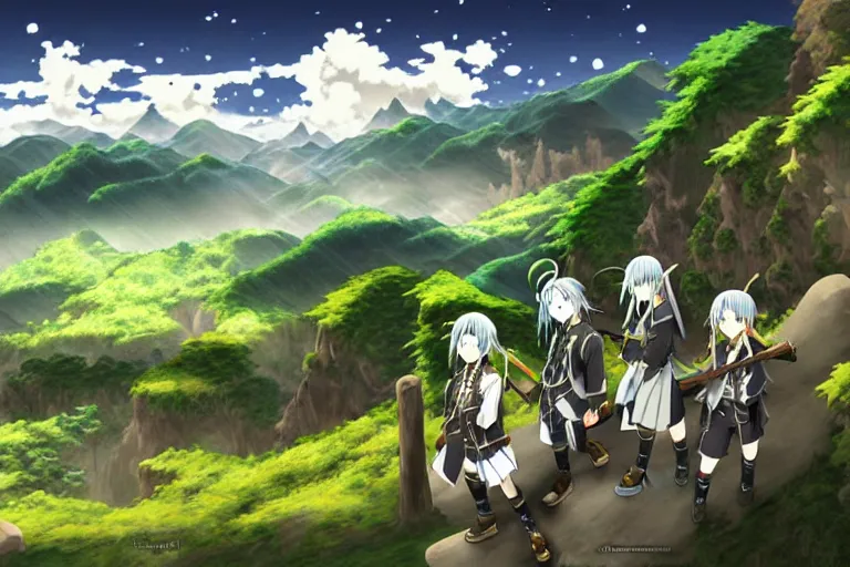 Image similar to mushoku tensei landscape art