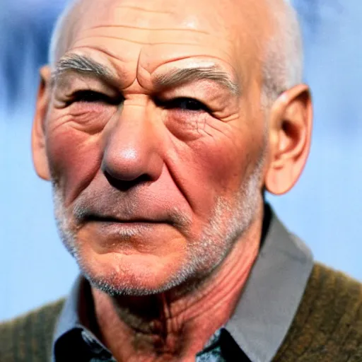 Image similar to patrick stewart mixed with ian mckellen