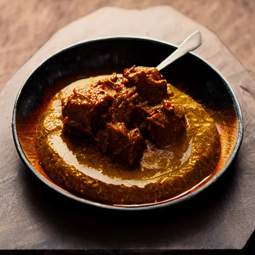 Image similar to rendang, realistic, sharp focus, 8 k high definition, insanely detailed, intricate, elegant, food photography