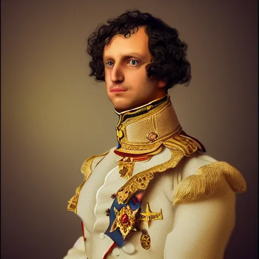 Prompt: realistic photo portrait of a man using an iphone, looking like napoleon, volumetric lights, trending on artstation, studio photo, intricate details, highly detailed