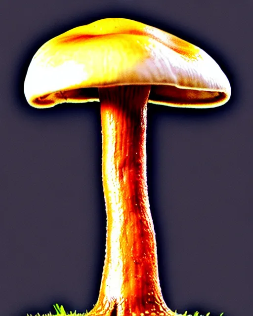 Image similar to a mushroom with arms and legs