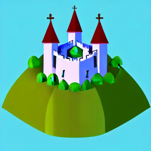 Prompt: simple vector ilustration of a citadel