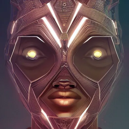 Prompt: symmetry!! solid cube of light, hard edges, product render retro - futuristic poster scifi, black face characters, intricate, elegant, highly detailed, digital painting, artstation, concept art, smooth, sharp focus, illustration, dreamlike, art by artgerm