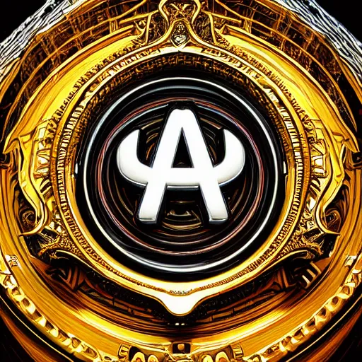 Image similar to a and w logo, digital art, cosmic, 3 d high definition, trending on art station, photorealistic, high resolution, 8 k, octane, hyper detailed, insane details, intricate, elite, ornate, elegant trend, highly detailed and intricate, sharp focus, photography, unreal engine