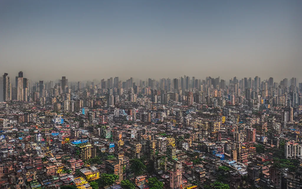 Image similar to mumbai, professional photography, city skyline, taken in 2 0 7 0
