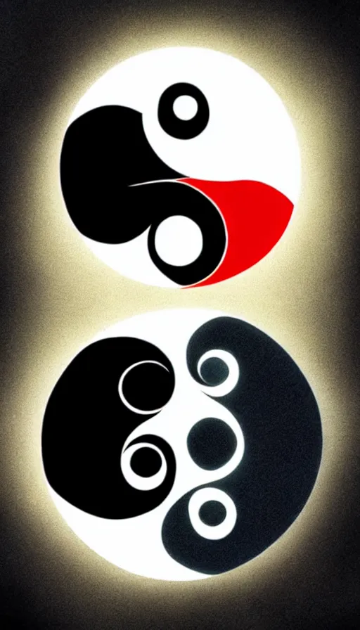 Image similar to Abstract representation of ying Yang concept, from One piece