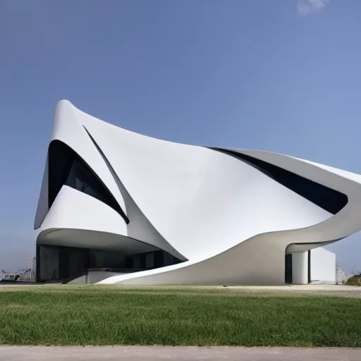 Image similar to house designed by zaha hadid