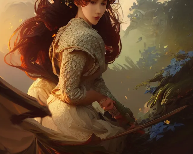 Image similar to photography of koson ohara, deep focus, d & d, fantasy, intricate, elegant, highly detailed, digital painting, artstation, concept art, matte, sharp focus, illustration, hearthstone, art by artgerm and greg rutkowski and alphonse mucha