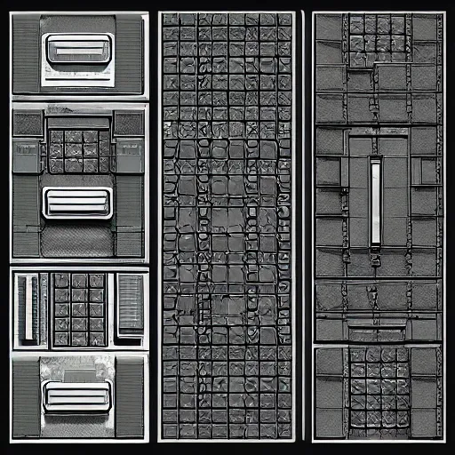 Image similar to greeble texture, highly detailed, 4k