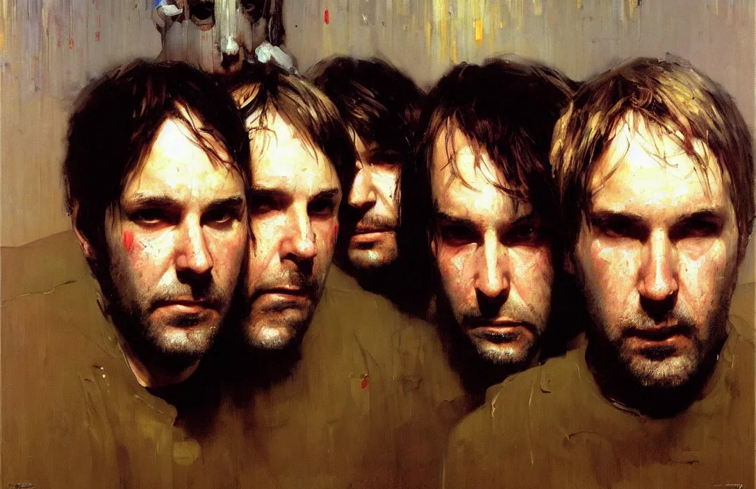 Prompt: portrait of boards of canada!!!!!!!!!!!!!!!!!!!!!!!!!!!, detailed face, detailed painting, epic lighting, by ilya repin, phil hale and kent williams