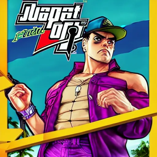 Image similar to jojo joestar in gta5 box art