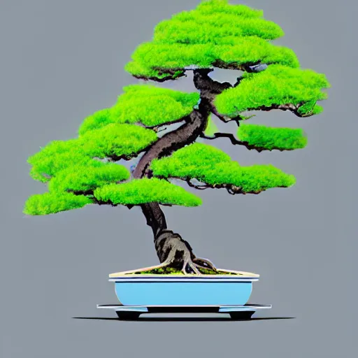 Image similar to bonsai tree but minimalistic concept art by frank stella gilleard james whalen tom, colorful, soft light, trending on artstation, minimalism