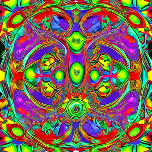 psychedelic chicken, bright colors, fractal | Stable Diffusion | OpenArt