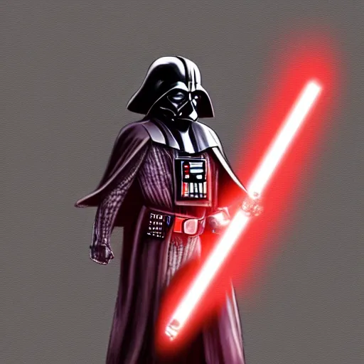 Image similar to Darth Vader, jrpg character design, character art, matte colors, colorized pencil sketch