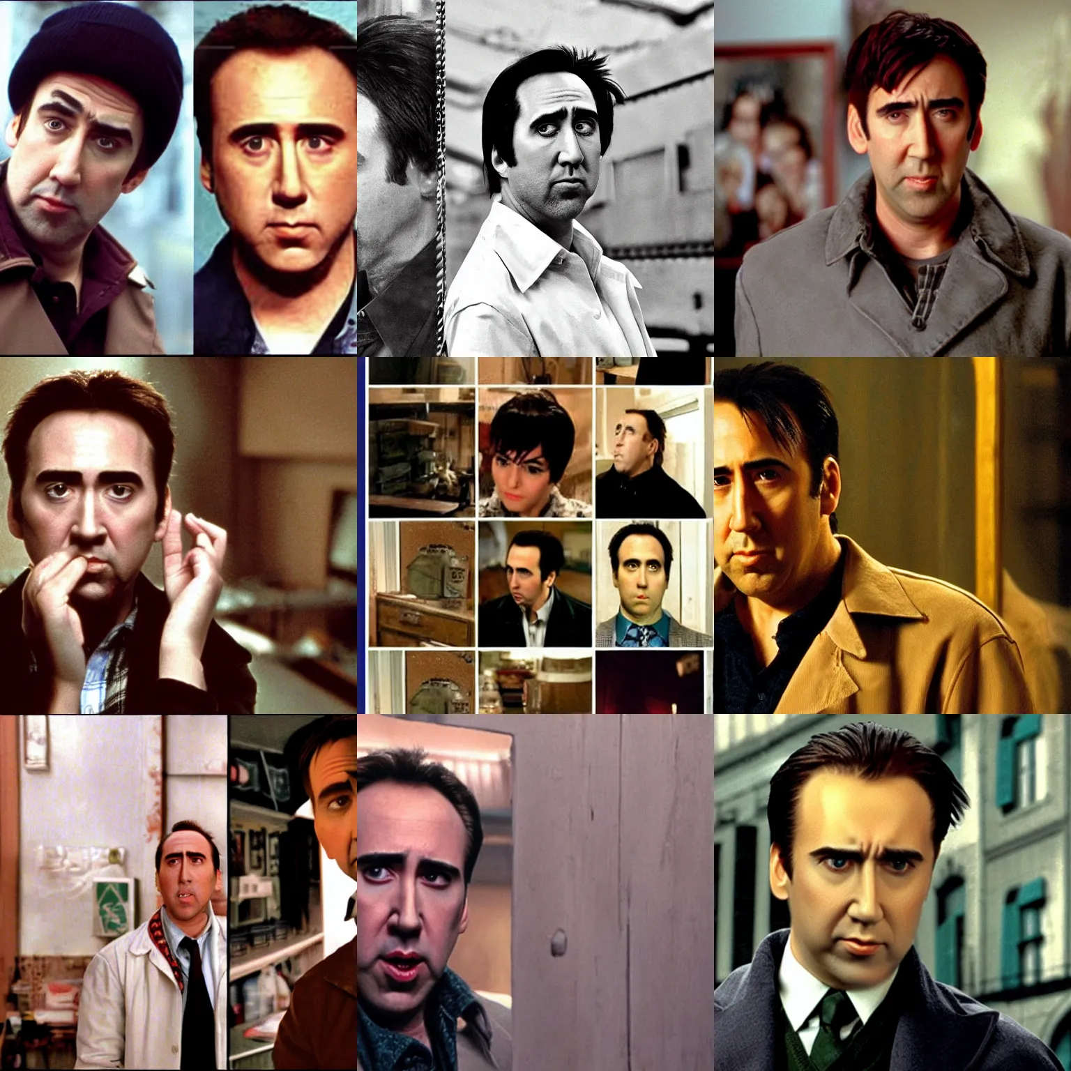 Prompt: nicholas cage from a scene in amelie