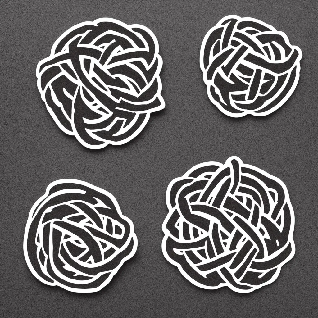 Image similar to infinite knot; die-cut sticker; logo; high resolution; best logo; beautiful graphic