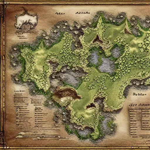 Image similar to fantasy cartographer map extremely detailed