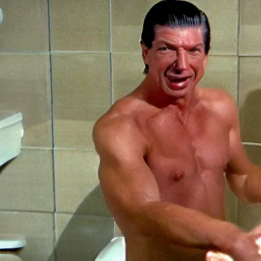 Image similar to vince mcmahon showering