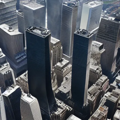 Prompt: exclusive photos of the twin towers falling, hyperrealism, no blur, 4k resolution, ultra detailed, style of CNN, The New York Times, Reuters