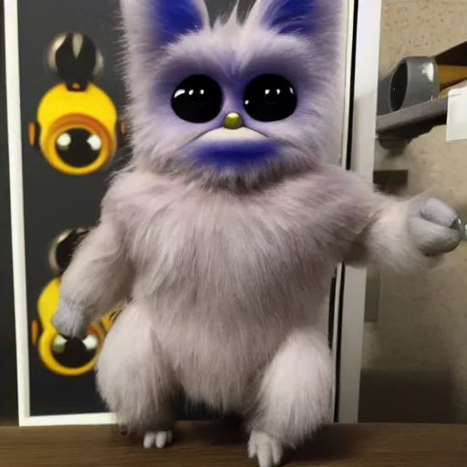 Image similar to bodybuilder furby