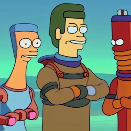 Prompt: futurama's bender