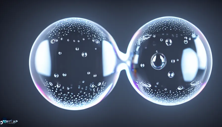 Prompt: highly detailed render of a bubble on chrome, hyper detailed, digital art, led lighting, studio quality, smooth render, unreal engine 5, octane render, trending on artstaion.