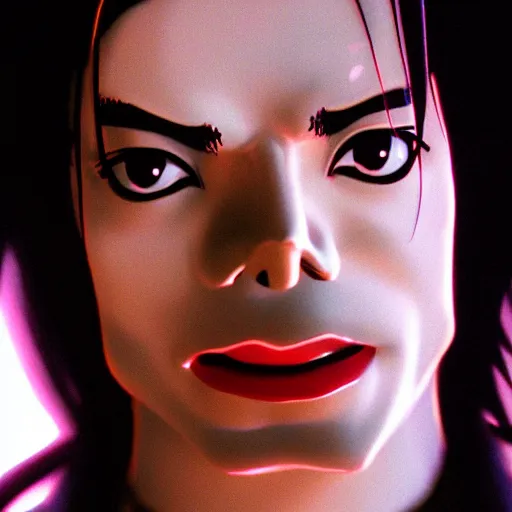 Prompt: Michael Jackson as an Anime character, shallow depth of field, split lighting