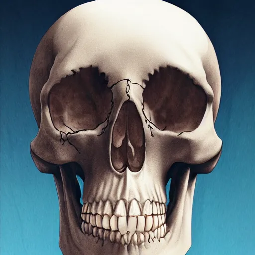 Prompt: Skeleton with a crystal skull, digital art, artstation, detailed, realistic