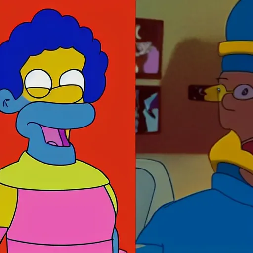 Image similar to Will Smith cosplay in The Simpson TV Show, detailed, colourful masterpiece beautiful beautiful beautiful