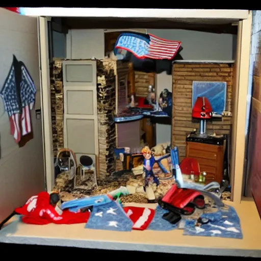 Image similar to G.I. Joe project x party inside of a dollhouse