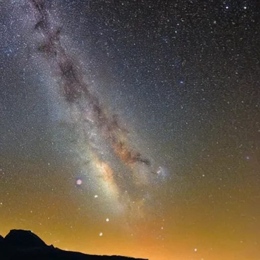 Image similar to a futaristic crystal city with elves. the milky way is in the sky