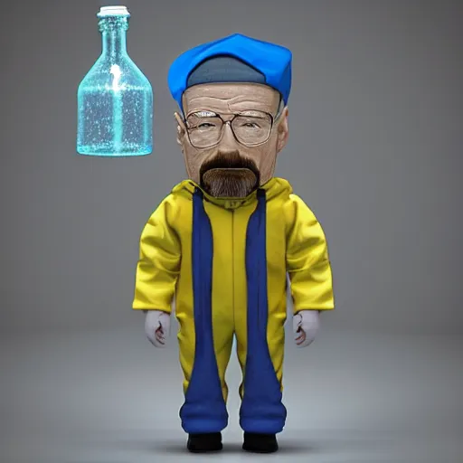 Willy Wonka with Walter White dressed in hazmat suits, Stable Diffusion