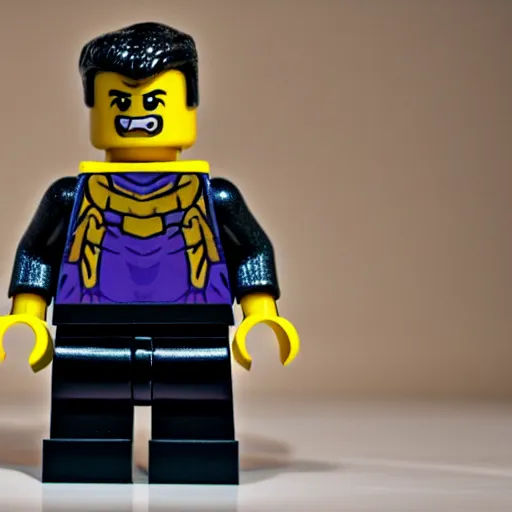 Image similar to Thanos as a lego figure