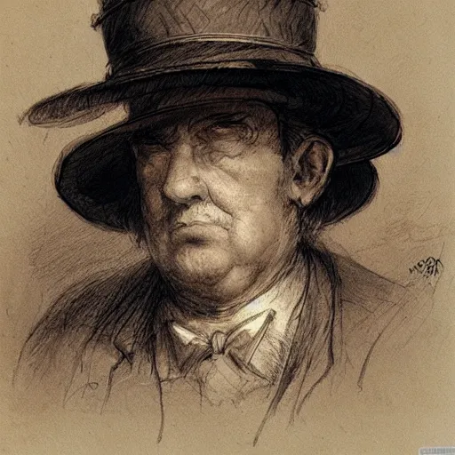 Image similar to man wearing a heavy fat stone hat high resolution, high quality, by jean - baptiste monge