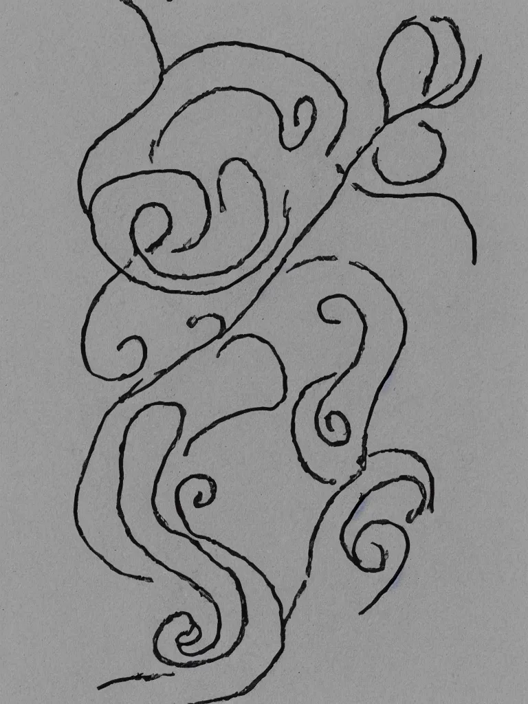 Image similar to single line drawing of an acorn growing into a tree in shape of treble clef, splash of color, isometric