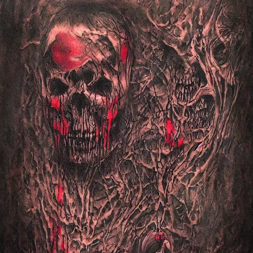 Image similar to dark tattoo, acid rich colors, giger beksinski gammell horror king chaos, bleeding colors, big budget movie scene, horror reality, award winning photograph, cinematic lighting, realistic!, hyperrealism, realistic refine flavor, real polaroid picture