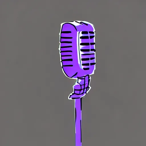 Image similar to microphone floating in space concept art