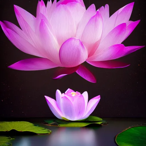 Image similar to a picture of buddha meditating on a 1 0 0 petal lotus flower, deeply mystical, astral, astronomical, trending on artstation, photorealism, extreme detail, fine art