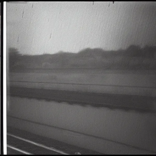 Image similar to view from a moving train window east germany 1 9 8 5