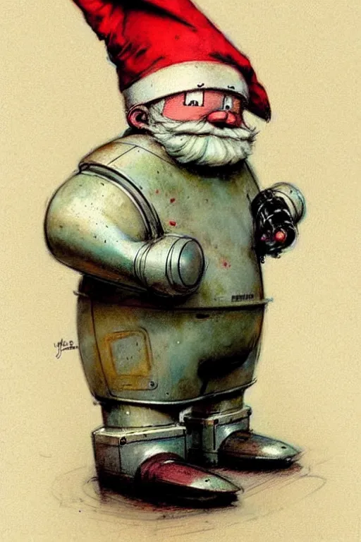 Image similar to ( ( ( ( ( 1 9 5 0 s robot knome very fat. muted colors. ) ) ) ) ) by jean - baptiste monge!!!!!!!!!!!!!!!!!!!!!!!!!!!!!!