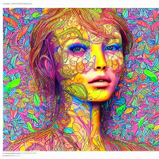 Image similar to the portrait of a beautiful young woman partially made up of bell peppers of all colors, an ultrafine detailed illustration by james jean, intricate linework, bright colors, final fantasy, behance contest winner, vanitas, angular, altermodern, unreal engine 5 highly rendered, global illumination, radiant light, detailed and intricate environment