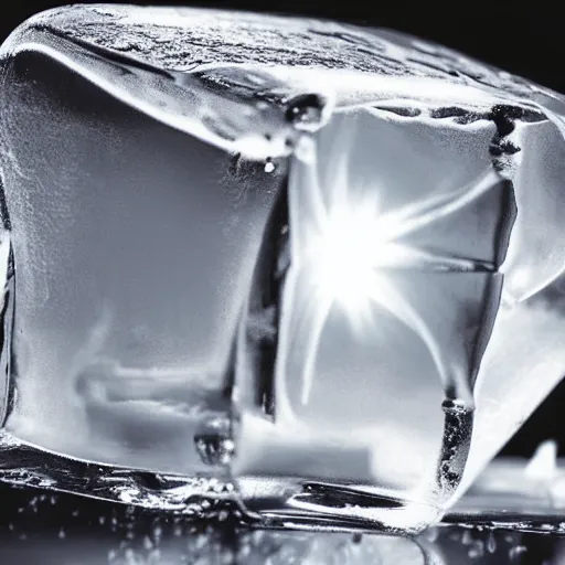 Image similar to photo of a burning ice cube