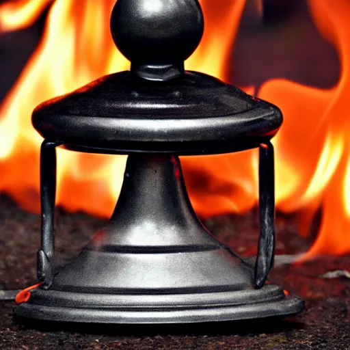 Image similar to edited bell on flames